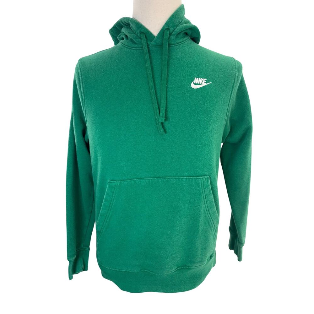 Nike Vintage 90s Emerald Green Hoodie Sweatshirt Men's Small Swoosh